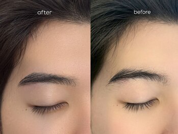 ソワール(soir.)/メンズアイブロウbefore after