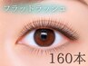 【ご新規様】上品ナチュラル*初回特典付き フラットラッシュ160本 ¥6600