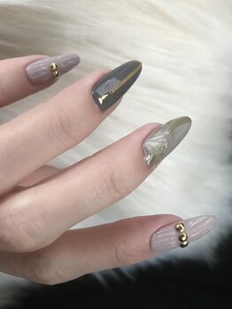 ザネクストキタホリエ(The Next...kitahorie)/ダマスク柄ネイル