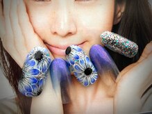 ビューティーサロン ハル(beauty salon haru)/【ネモフィラネイル】