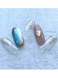 ニュアンスミラーネイル