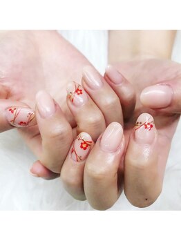 フローラ/元旦会ネイル