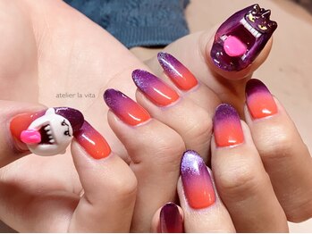 アトリエ ラビータ(atelier la vita)/ハロウィン☆キャラクターネイル