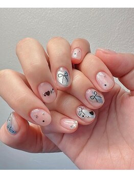 ヘブン ネイル 鶯谷(HEAVEN Nail)/リボンネイル