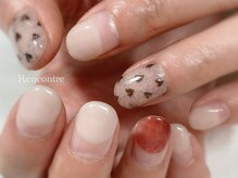 ランコントル(Rencontre)/ハートミラーネイル♪