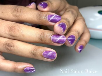ライズ 本町店(Raize)/マグネットネイル/パープル
