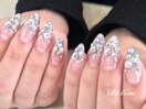 キラキラストーンネイル☆