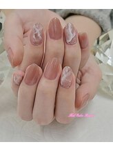 ローズ56(Rose56)/大理石ネイル