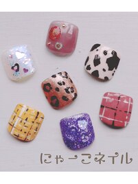 秋フットネイル☆定額￥5980