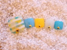 ネイルサロン あかねいろ/夏色 ボーダー 