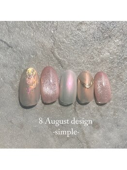 エトワールネイル 高崎筑縄町店(Etoile nail)/23年8月シンプルハンド定額