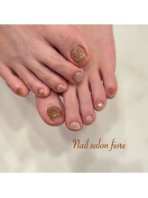 フィオーレ(fiore)/ゴールドミラーのぷっくりハート