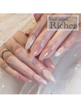 エスフィーネイルサロン リシェル(Esfy nailsalon Richer)/ジェル　大理石風ネイル
