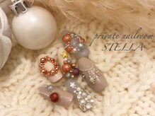 ステラ(private nailroom STELLA)/x'mas nailデザイン