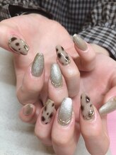 アールローズ(R-rose)/レオパードネイル ￥12540