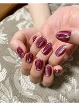 ユージューネイルルーム(UJU nail room)/ぶどうマーブル