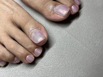 ルナ(LuNa)/ピンクオーロラネイル/春夏秋冬