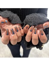 ミントリーフ バイ リート(Mint leaf by Reat)/ブラウン×ブルーニュアンス