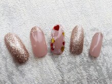 コエル(coel)/ハート囲みネイル