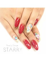 スターリー(STARRY)/シェル　埋め尽くし　レッド