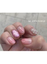 ネイルサロンアンドスクール ビーアンビシャス(be ambitious)/人気沸騰中の宝石ネイル