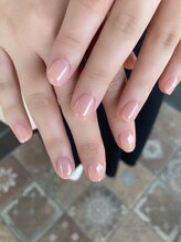 サフィールネイルサフィールネイル(Saphir nail)/先端ラメラインネイル
