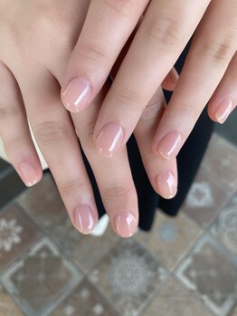 サフィールネイルサフィールネイル(Saphir nail)/先端ラメラインネイル
