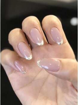 ザネクストキタホリエ(The Next...kitahorie)/ラメフレンチネイル