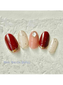 ネイルサロン クイル(QUILL)/１２月ボルドー（３）