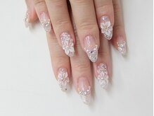 ネイルサロンミキ 横浜(MIKI)/ブライダル★シェルパール3D花