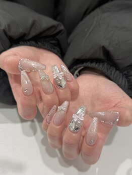 R beauty salon -nail-の写真/イベントやブライダルなど特別な日にもオススメ♪チップでの長さ出しでお手元をキレイに見せたい方に◎