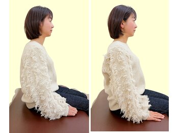 骨盤屋 志免店の写真/猫背・反り腰・姿勢の崩れが気になる方へ。国家資格者が骨盤から全身を整える整体90分1980円