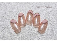 バブル シュガー バイ ネイルクローネ(bubble sugar by.nail crone)/変形フレンチ