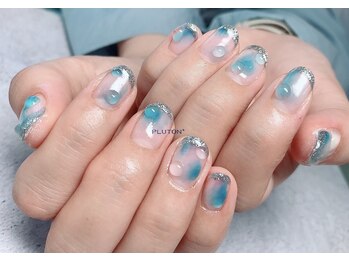 ネイルアンドアイラッシュ プルトン(Nail＆Eyelash PLUTON)/フレンチニュアンスネイル