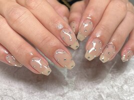 ベージュ×ストーン