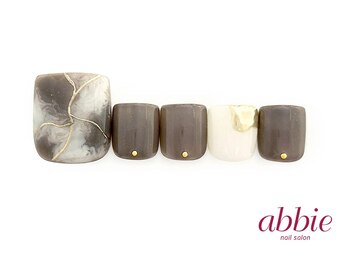 ネイルサロンアビー 北千住店(abbie)/ニュアンス大理石フット ¥11770