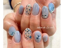 サロン ドゥ ル シエル(salon de Le ciel)/～押し花nail*ブルー