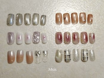 エムシス(Msis)の写真/丁寧なカウンセリングで初心者様も安心♪豊富なサンプルから貴女の理想の指先へ*
