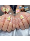 サマープルメリアネイル
