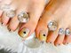 カラーネイル(Color nail)の写真/これからの季節に向けて、足元を華やかにすることで気分もUP♪≪角質ケア/ハンドフット同時施術も可能!≫