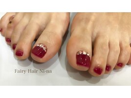 冬のフットネイル