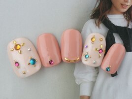 カラフル×ストーン散らし