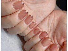 ネイルアンドアイラッシュスタジオ シュシュ(chouchou)/ミラーフレンチ・ピンク・ミラー