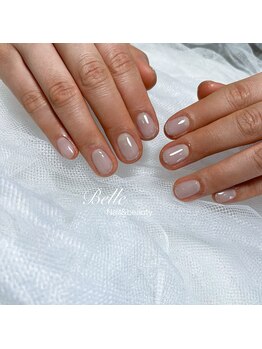 ベル(Belle)/ワンカラー×先端ラメライン