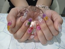 ネイルサロン グレイス(Grace)/【スカルプ】押花ネイル