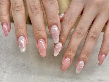 ネイルサロン ドゥ(Nail Salon Doux)/【ラテリア】春DC桜ネイル