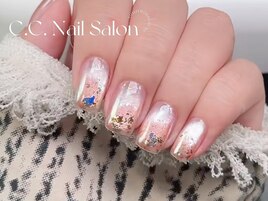マグネット+オーパルネイル