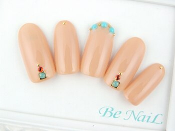 ビーネイル(Be NaiL)/ターコイズストーンネイル