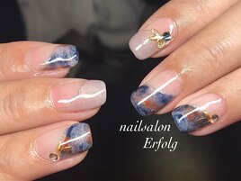 マーブルニュアンスネイル