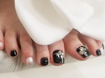 キープ ネイルサロン(KEEP)/リボンアート～大人ネイル～